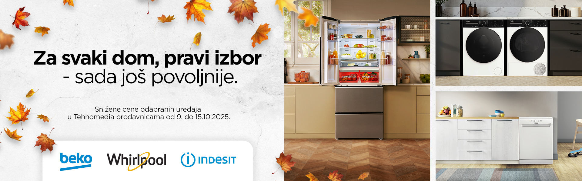 Whirlpool, Beko i Indesit bela tehnika