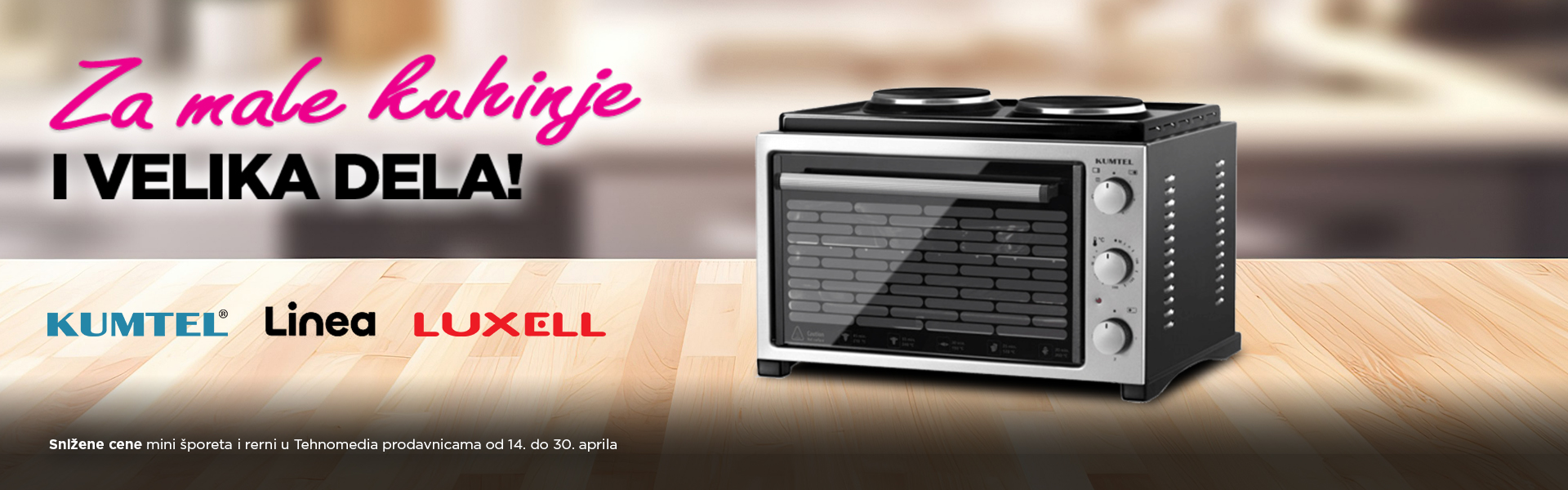 Mini šporeti i rerne Kumel, Linea i Luxell