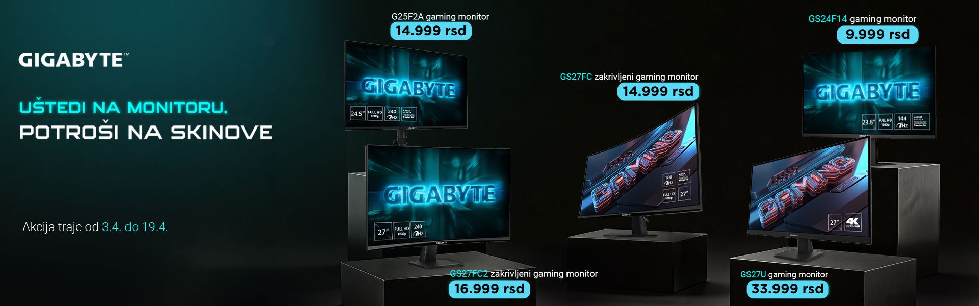 Gigabyte monitori