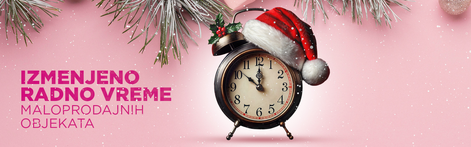 Radno vreme prodavnica tokom Novogodišnjih i Božićnih praznika