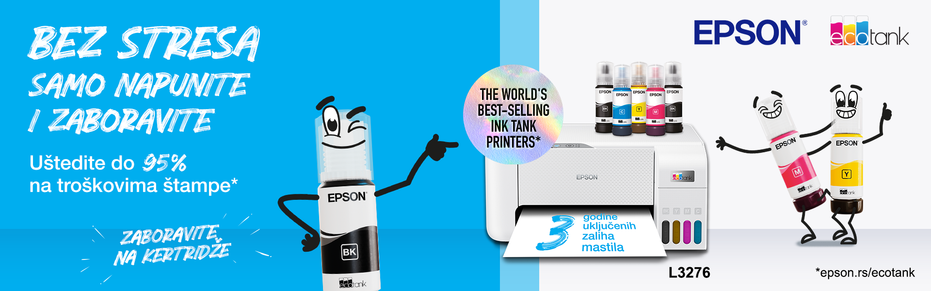 Epson EcoTank L3276 MFP InkJet štampač