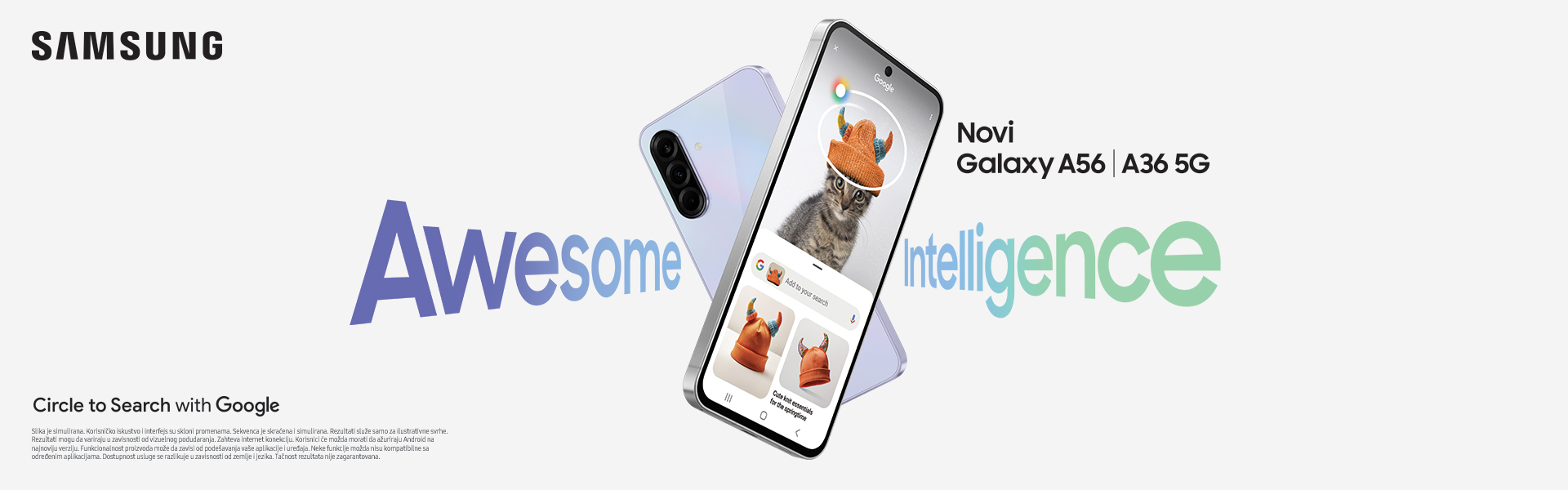 Samsung Galaxy A36 i A56 mobilni telefoni