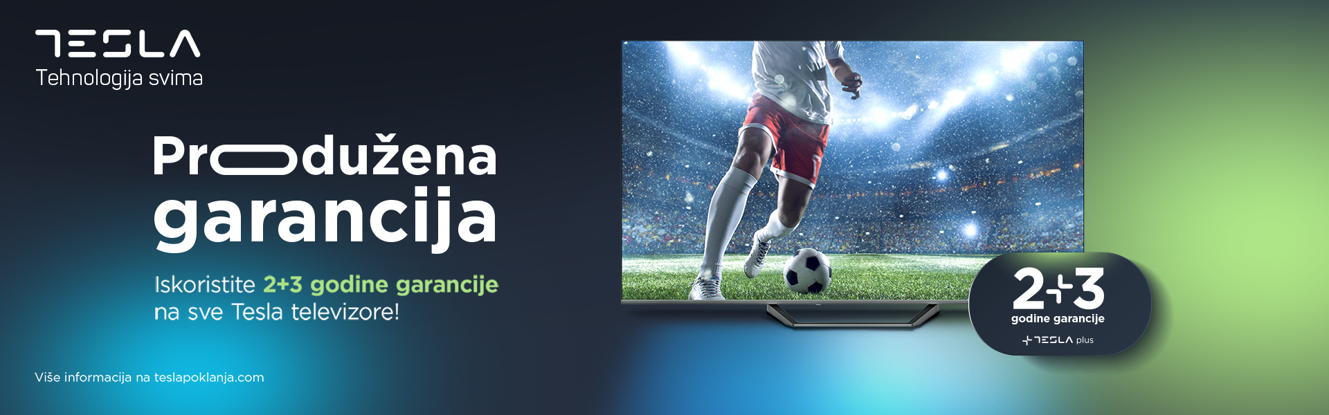 Tesla TV produžena garancija 2 + 3 godine