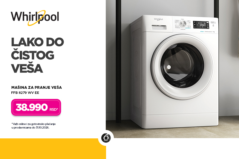 Whirlpool FFB 8279 WV EE veš mašina